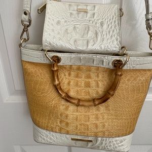 Pre Loved Brahmin Hayden Satchel and Pouch